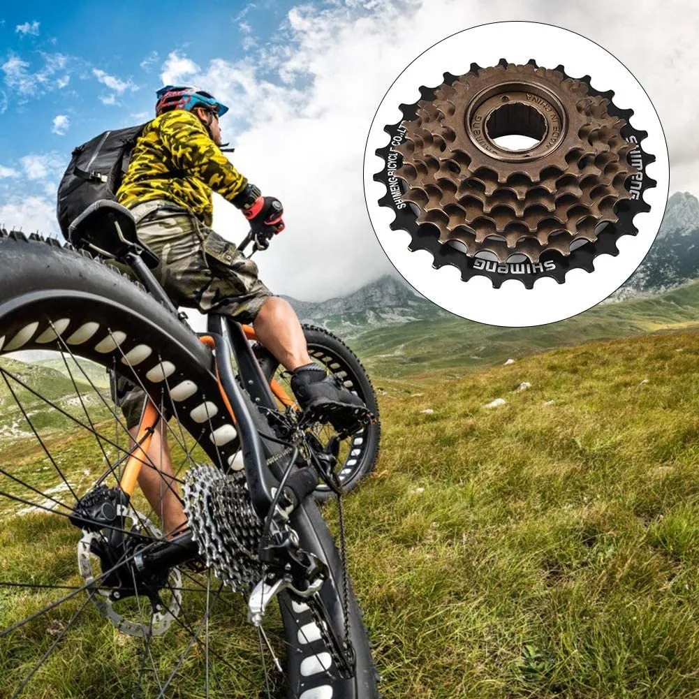 Bicycle Freewheel 7 Speed Mountain Bike Replacement Accessory Flywheel Bicycle Accessories thumbnail 1