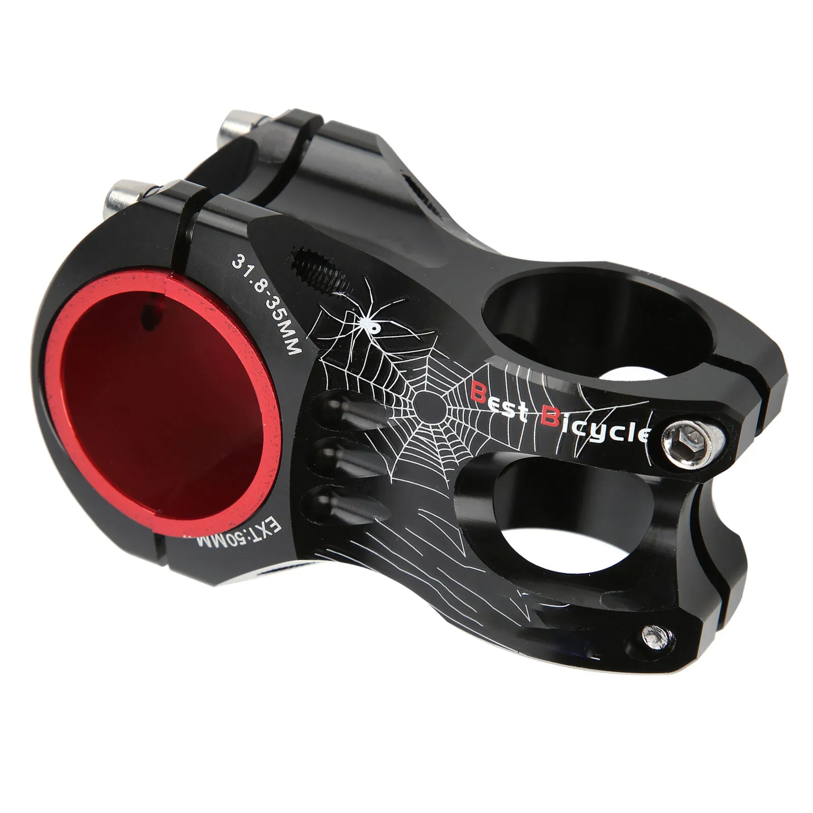 Wake Spider Bike Stem 31 8mm Adjustable Bicycle Stem Aluminum Alloy Short Handlebar Stem for Road Bicycle Mountain Bike thumbnail 2