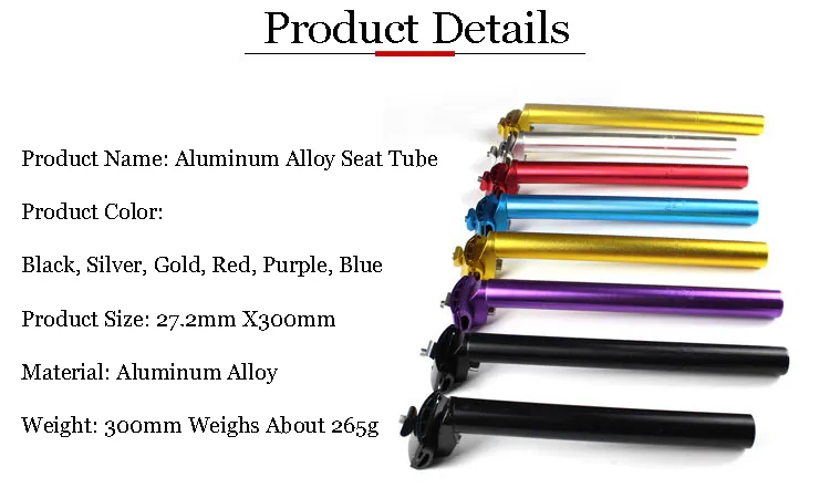 Aluminum Alloy Bike Seatpost 27 2 Lengthened Seat Posts Tube Extra Long Seat Post for MTB Mountain Road Bicycle Black 2