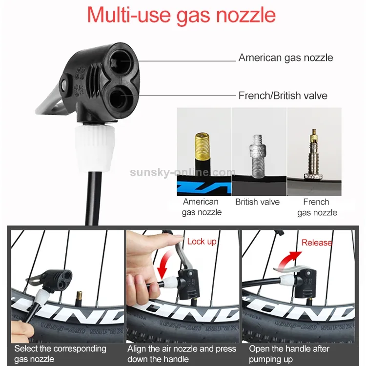 Air Pump for Multi Purpose Tian Pump Air for Multi Purpose Household Car Motocycle Bicycle Inflatable Cylinder Air Pumper thumbnail 3