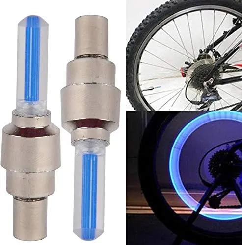 Car Bike or Bicycle Tyre LED Light with Motion Sensor Tyre Light Fancy Light Tail Light 2 pcs thumbnail 1