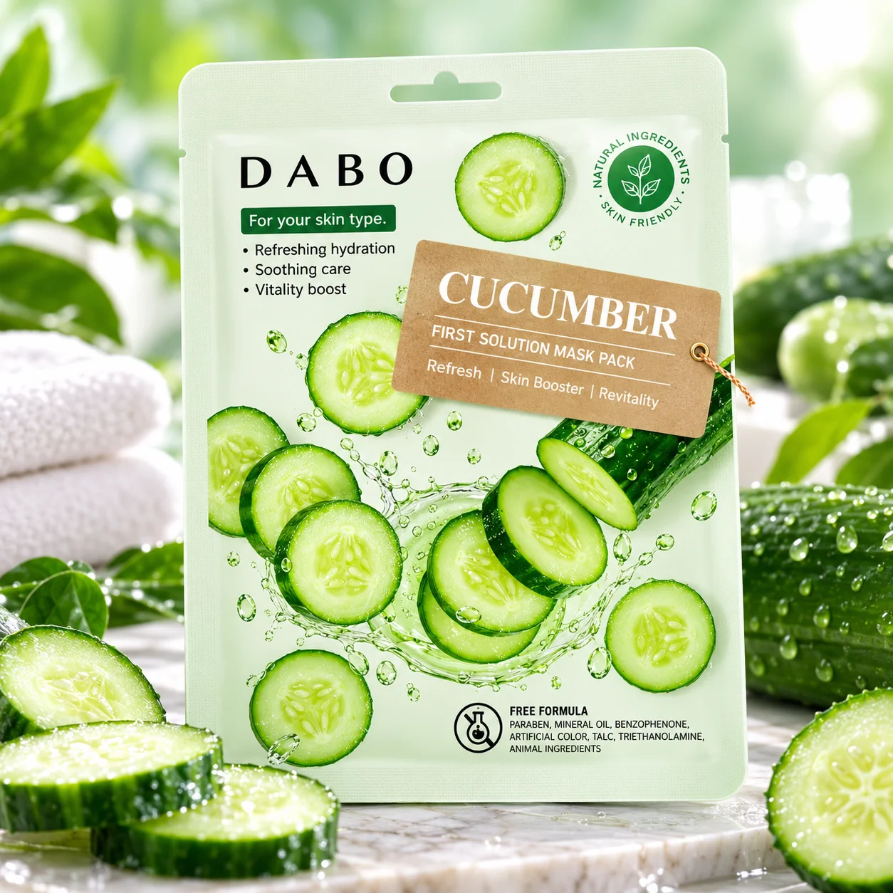 Dabo Cucumber Sheet Mask 23g 2