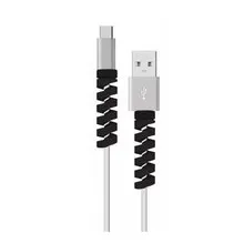 5 pcs Spiral Cable protector Data Line Silicone Bobbin winder Protective For all USB Charging earphone 3