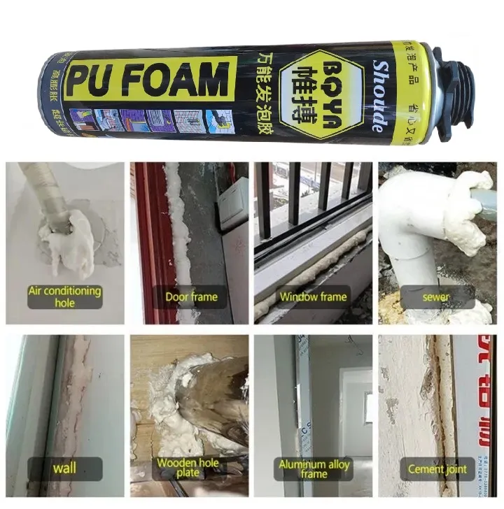 PU Foam Spray 750ml Expanding Spray Hardens In 3 Seconds PU Foam Sealant Waterproof Plugged Holes 2