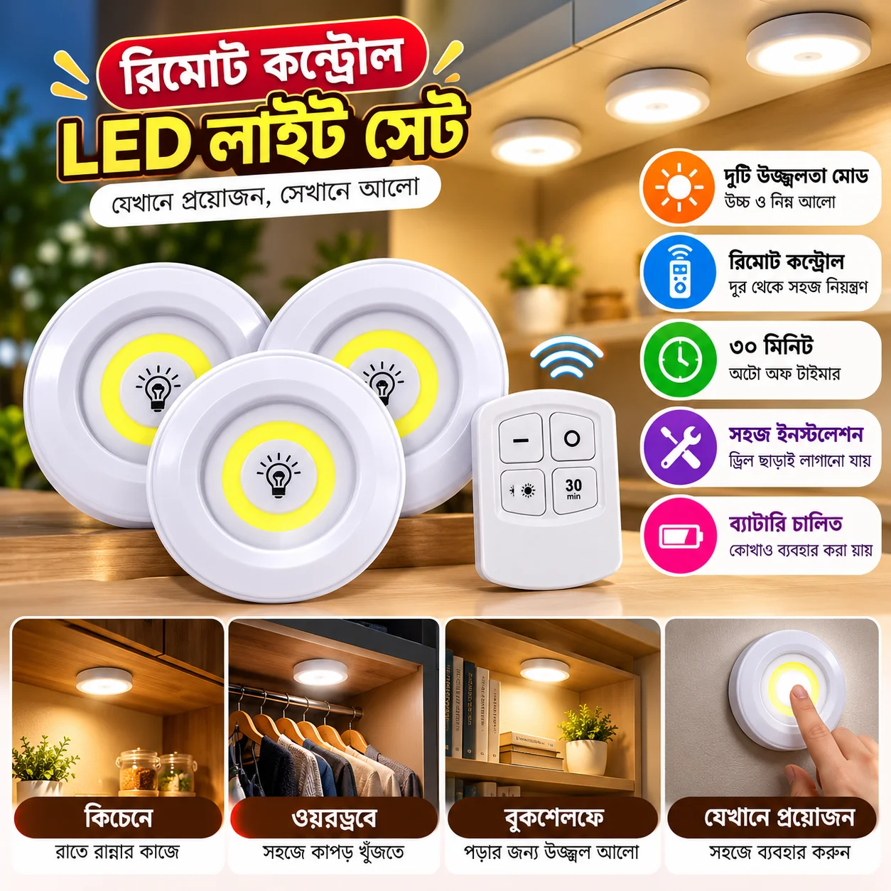 Remote Control LED Light Set 1
