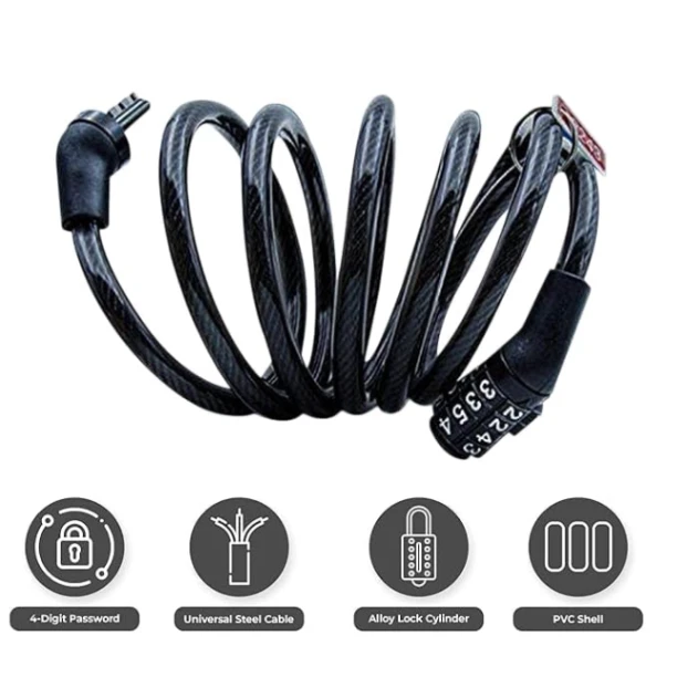 Premium Bicycle Seat with Lock, Extra Wide Soft Cushion Saddle, Anti-Theft Bike Lock, Fits All Cycles 3