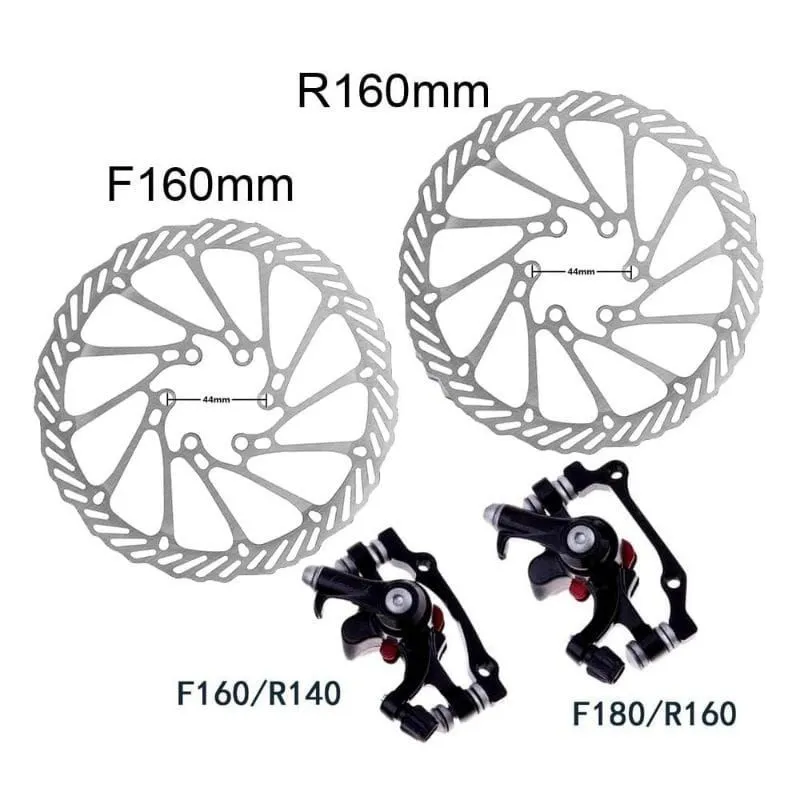 Bike Basikal Disc Brake Set F R Full Set Bike Brek Disc MTB bike cycling bicycle disc brake mtb mountain parts 1