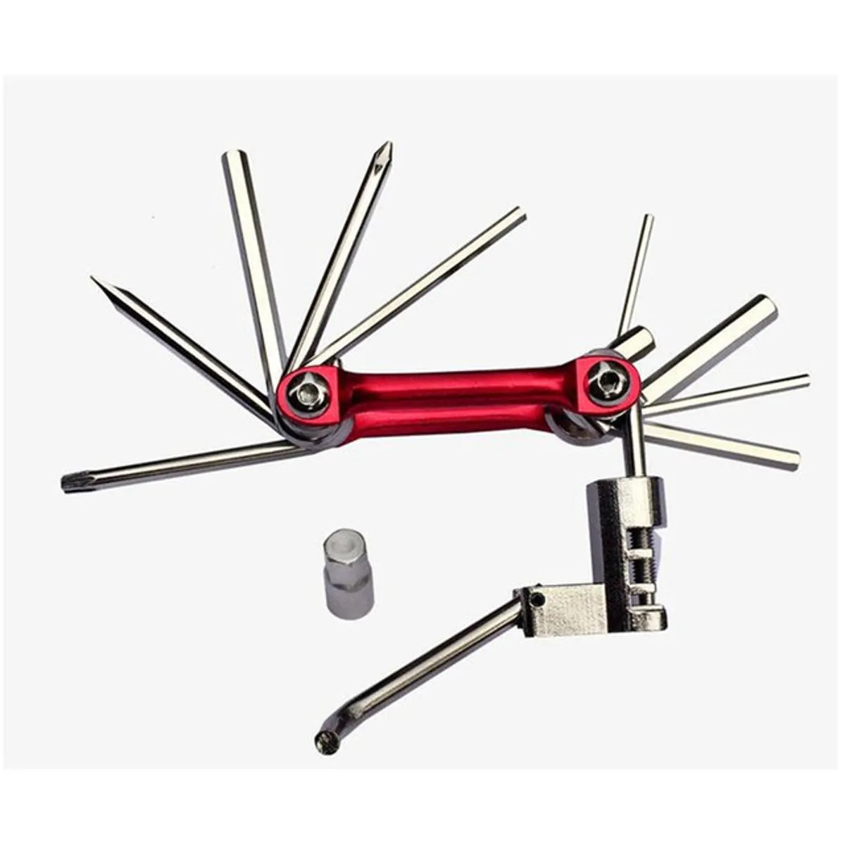 Bicycle Tools Heavy Duty 11 Function Folding Pocket Tool Motorcycle Accessories thumbnail 2
