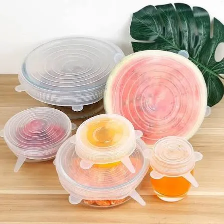 6pcs Silicon (Big) Food Cover Set thumbnail 4