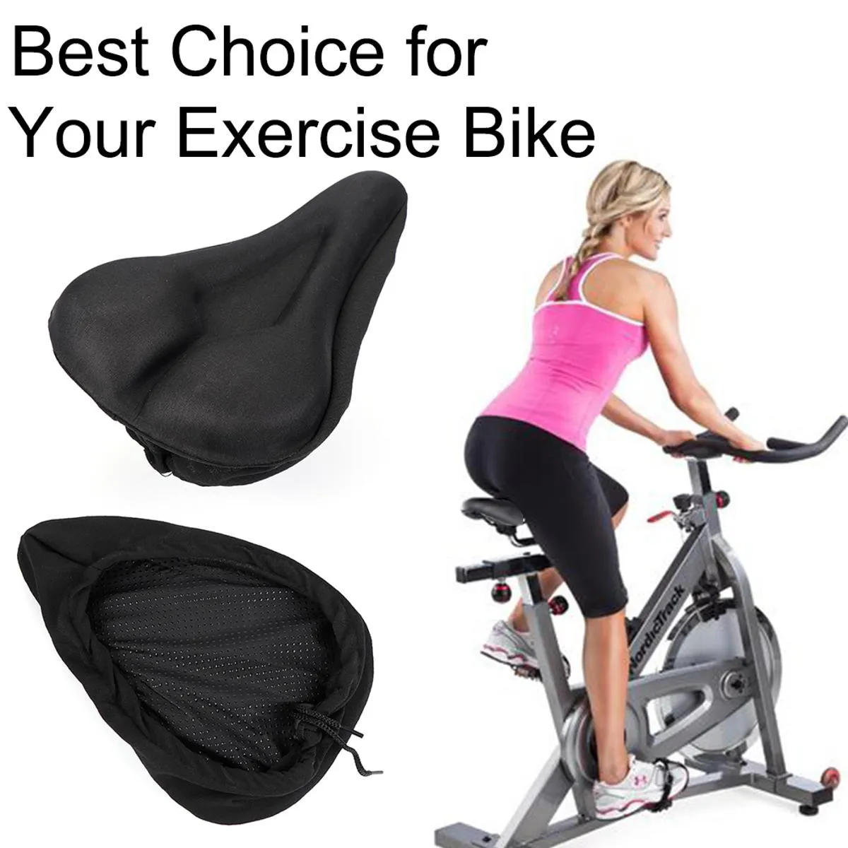 Exercise Bike Seat Cover Workout Fitness Sport Equipment Soft And Comfortable FITNESS EQUIPMENT Seat Cover 1