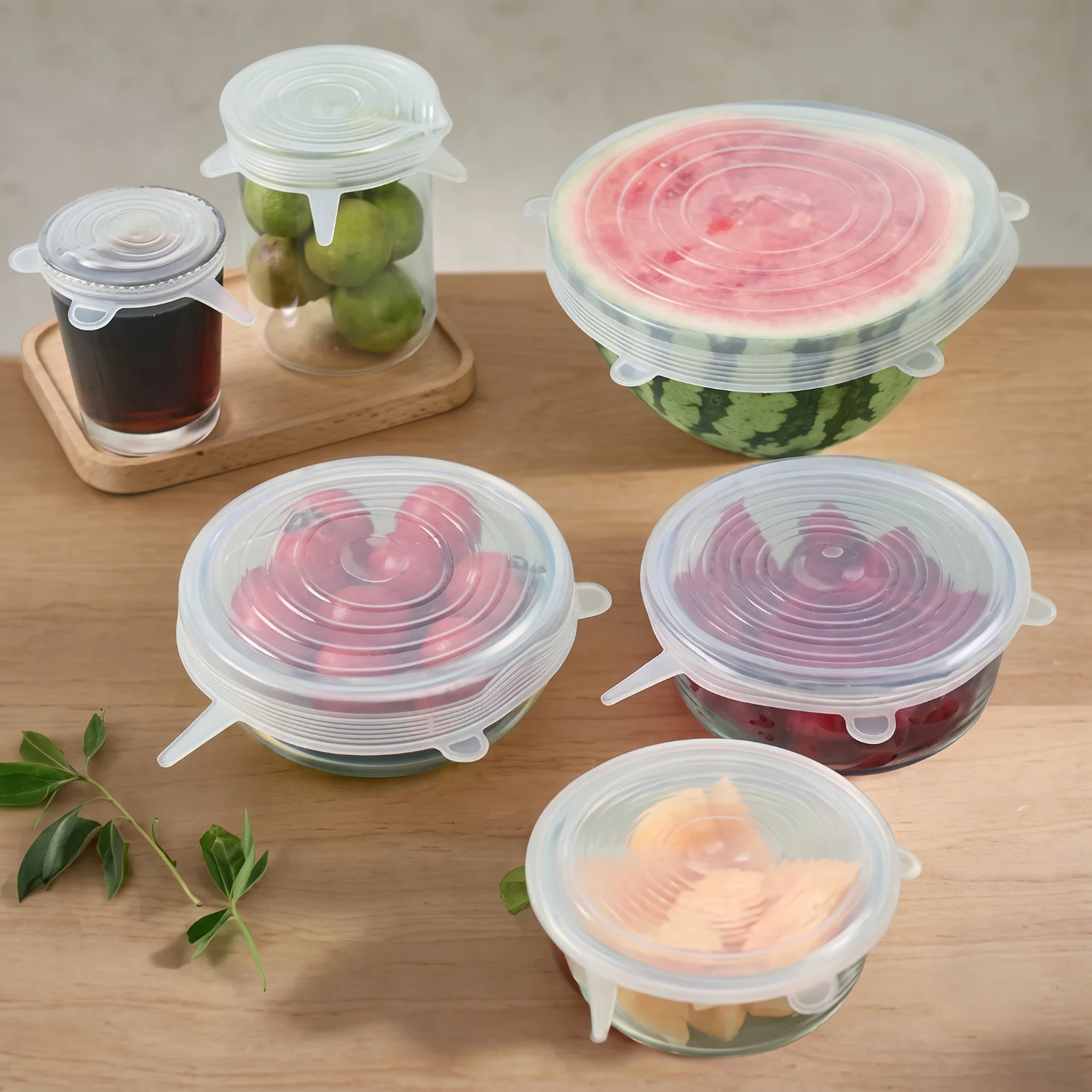 6pcs Silicon (Small) Food Cover Set 4