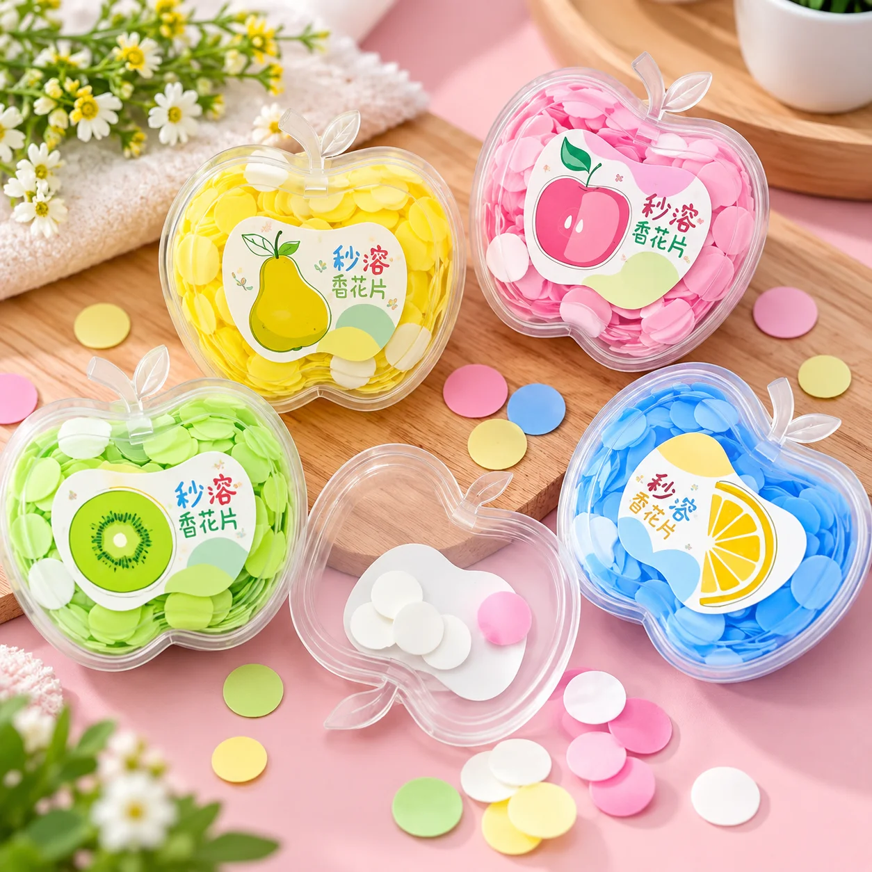 Portable Soap Paper Bath Hand Washing Disposable Soap Slice Mini Flower Travel Scented Petal Wash Hand Soap 3