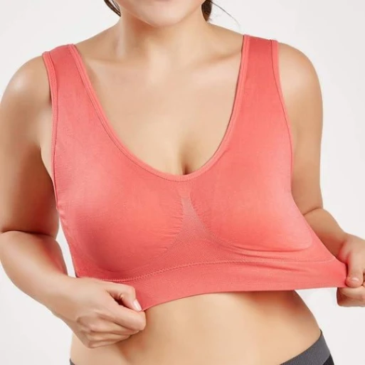 Joy Sports Bra for Women – Smooth and Comfortable Yoga Bra Without Pads thumbnail 3
