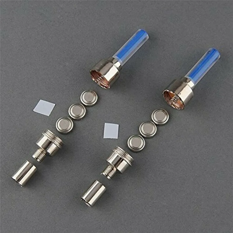 LED Flash Light Lamp Bike Car Tire Tyre Wheel Valve Sealing Caps Lampu Tayar basikal thumbnail 2