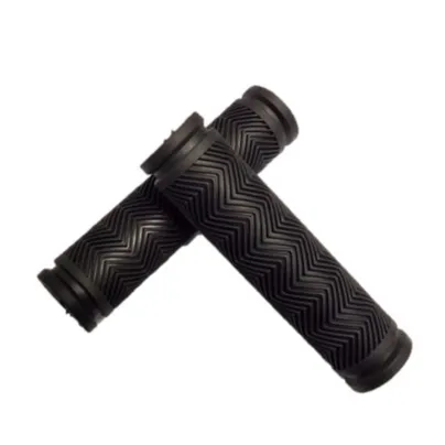 Bike Handlebar Grips Soft Rubber 120mm Bicycle Grip for Bicycle Black thumbnail 3