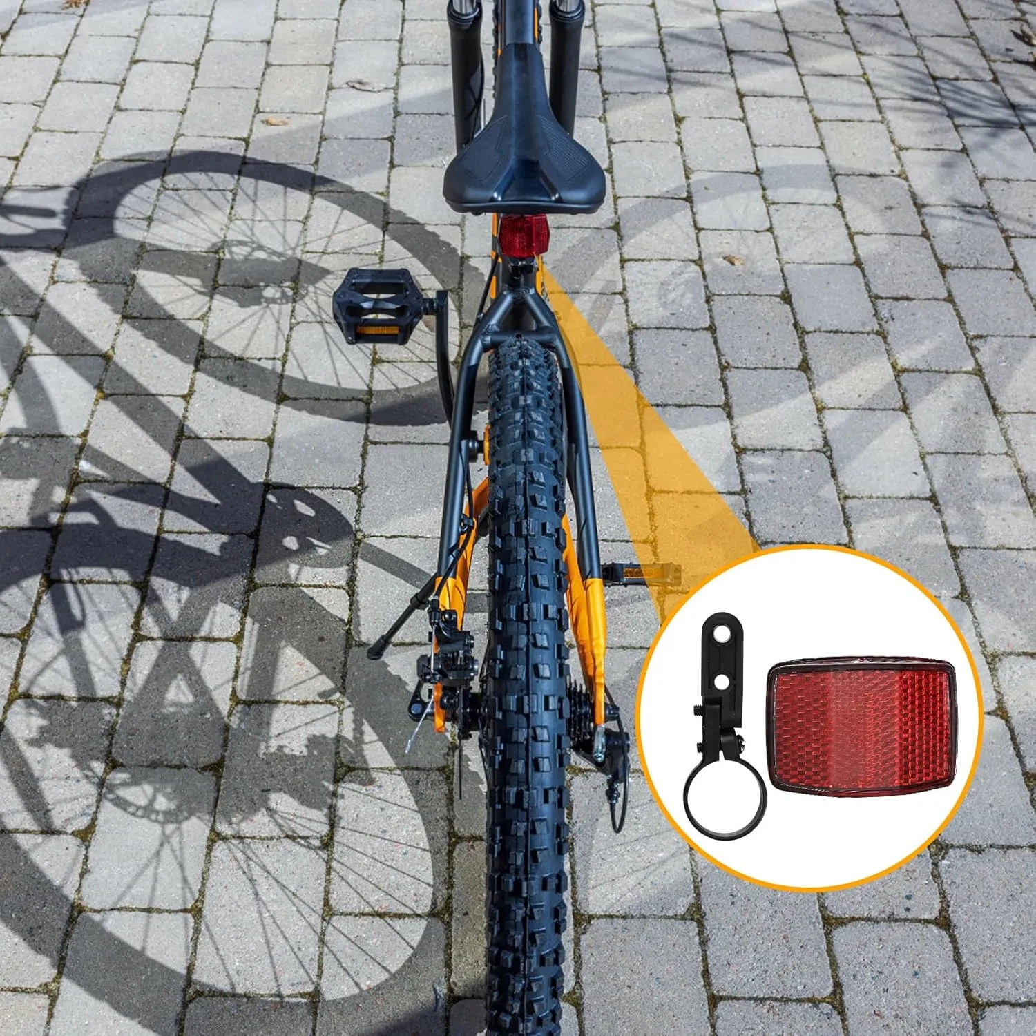 Reflectors for Bicycle Spokes Includes 4 Pcs Reflectors Spokes Bicycle Wheels 2 Pcs Reflectors Reflectors for Front Rear Bike Wheel for MTB Bicycle thumbnail 4
