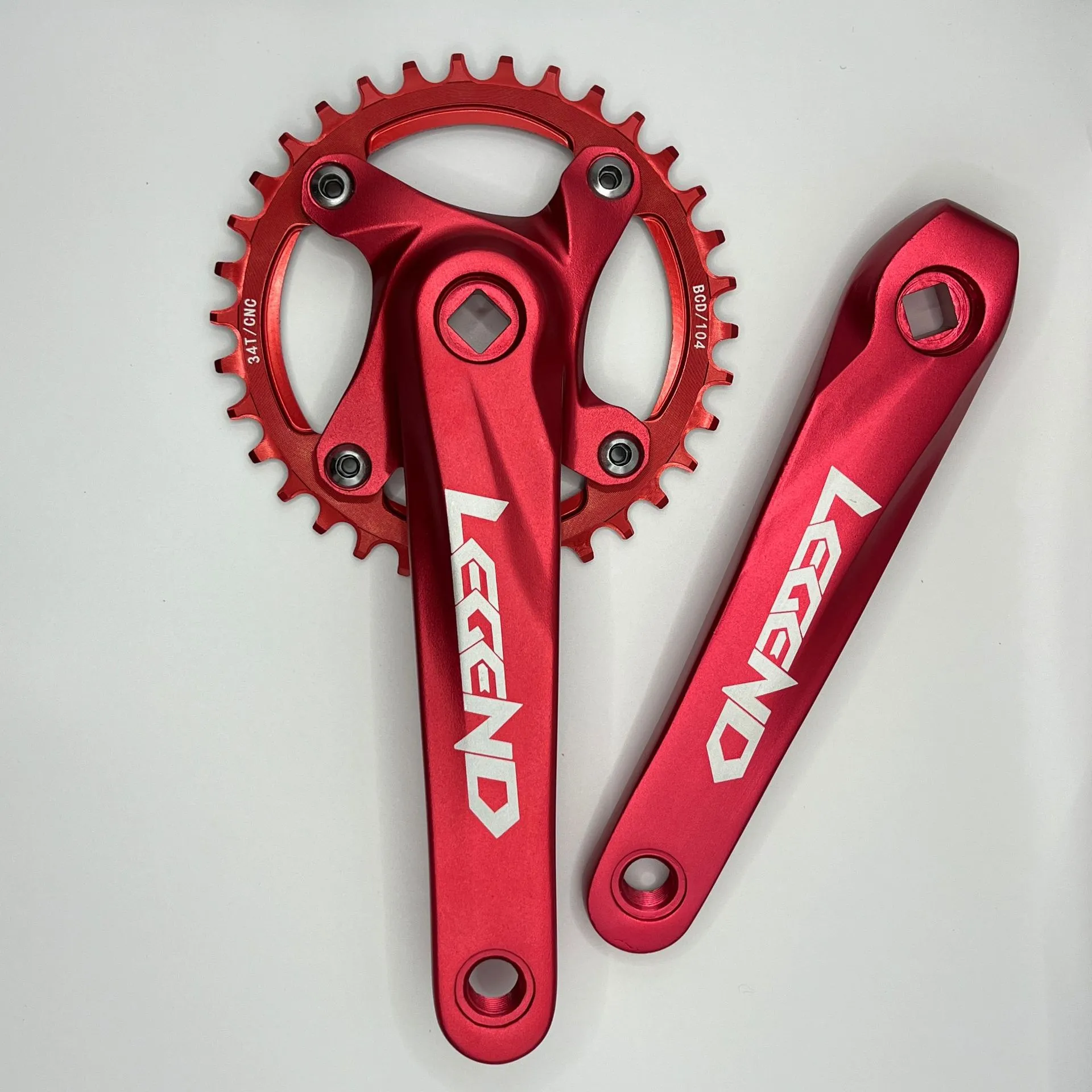 LEGEND Crankset Square Taper BCD104 34T Chainring Compatible with Aluminium Sram thumbnail 3