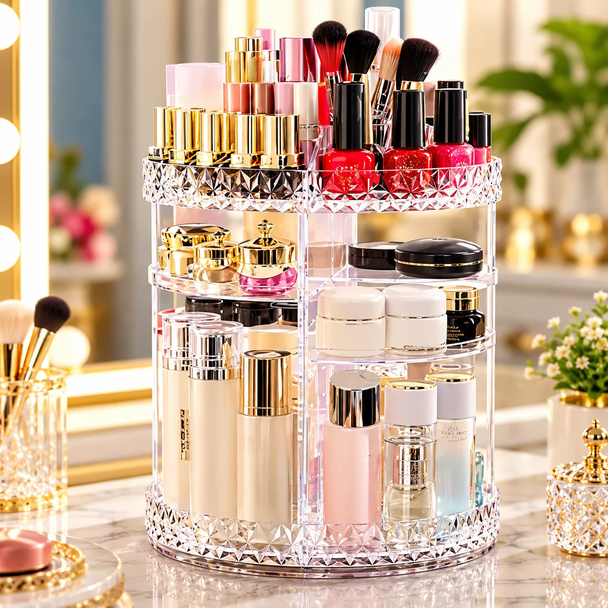 360 Degree Rotation Cosmetic Organizer thumbnail 4