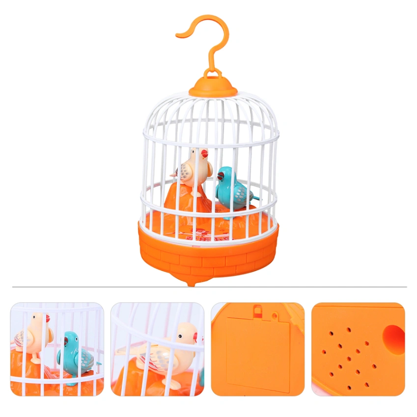 Talking bird, Bird Singing Toys, Mini Voice Control Induction Small Bird Cage Toys 2