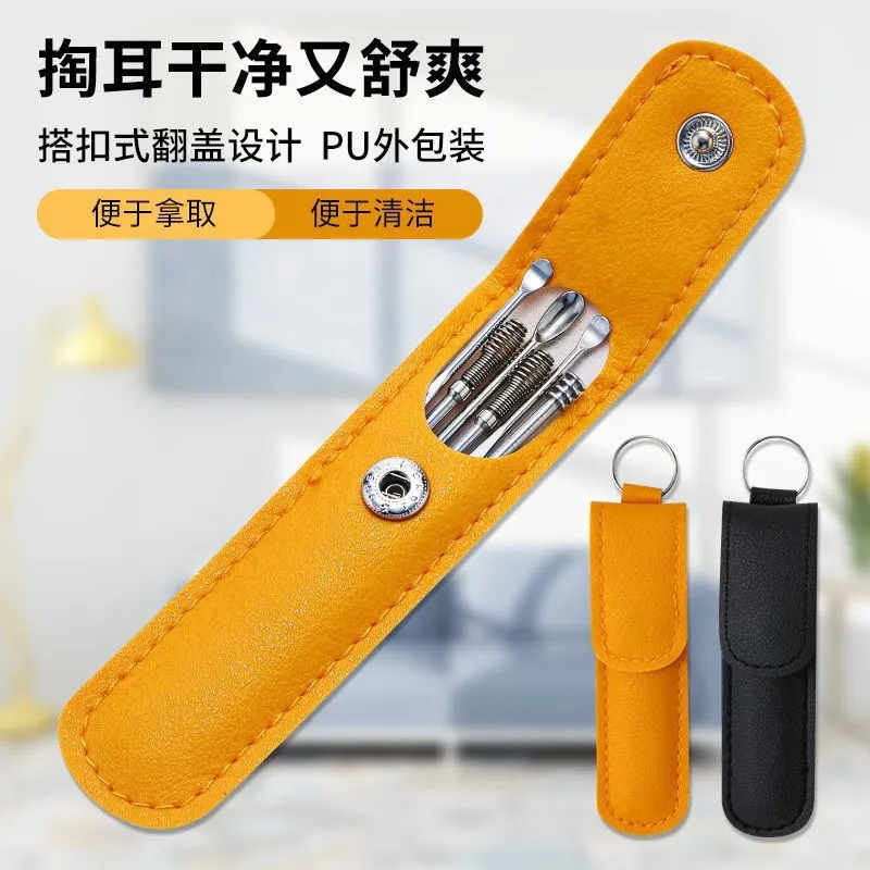 6PCS Ear Pick Set Portable Ear Cleaner Set Stainless Steel With Lather Case 26 Ratings1 Answered Questions 6