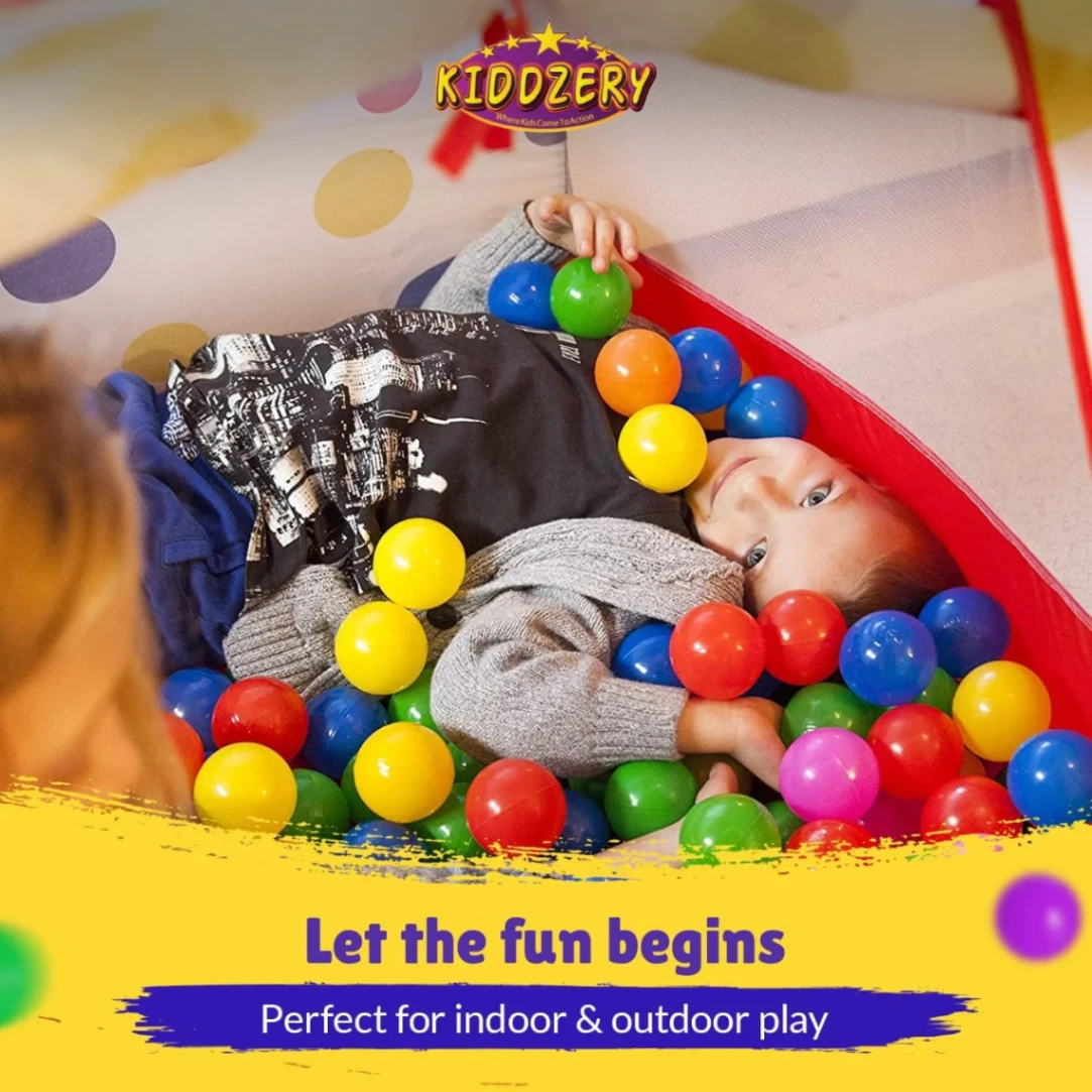 (Spiderman) Tent Play House - 50 Balls, Play Ball House, Children's Magic Game House thumbnail 4