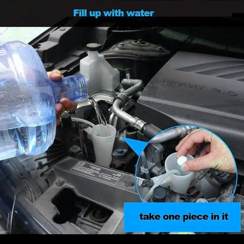 10 PCS Car Windshield Glass Washer Cleaner Compact Effervescent Tablets Detergent Car Beauty Tool Car Accessaries thumbnail 4