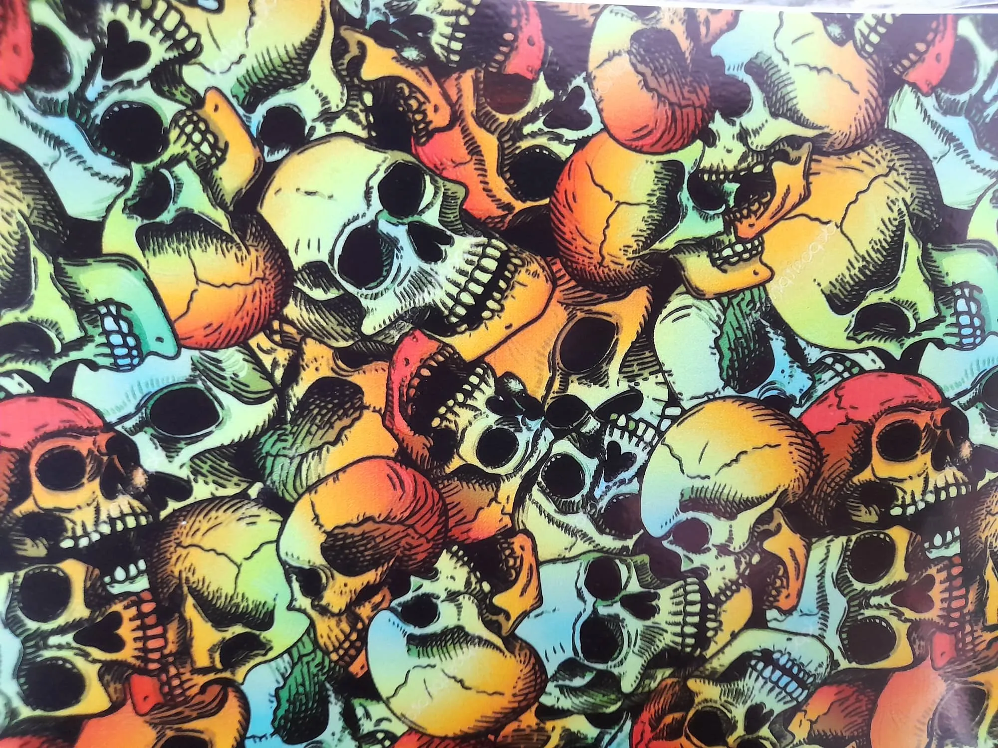 Cycle sticker full waterproof Bicycle Stickers graphics Desing Horror Series Skull Zombie Cool Stickers 22 x 5 5 2pc thumbnail 1