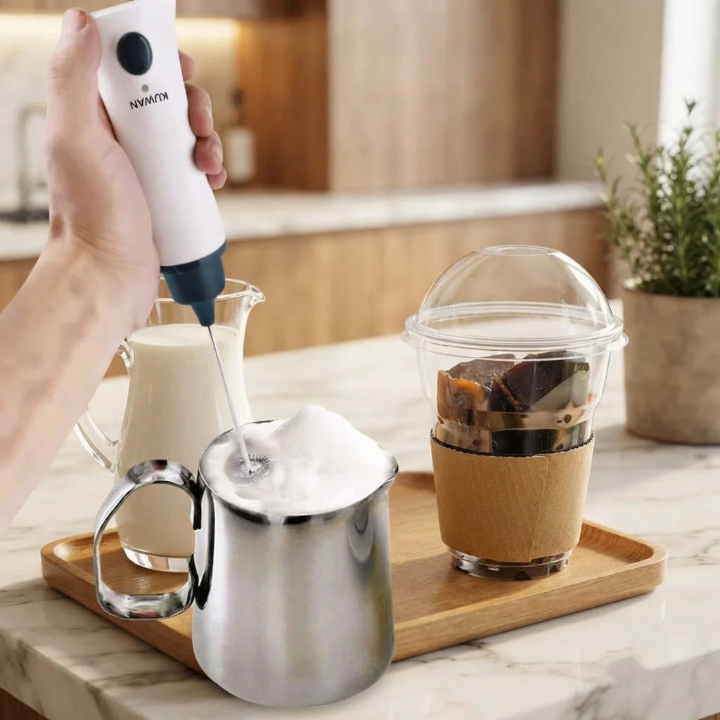 Hand Liquid Mixer foamer and Coffee Maker Juice Maker Rechargeable thumbnail 2