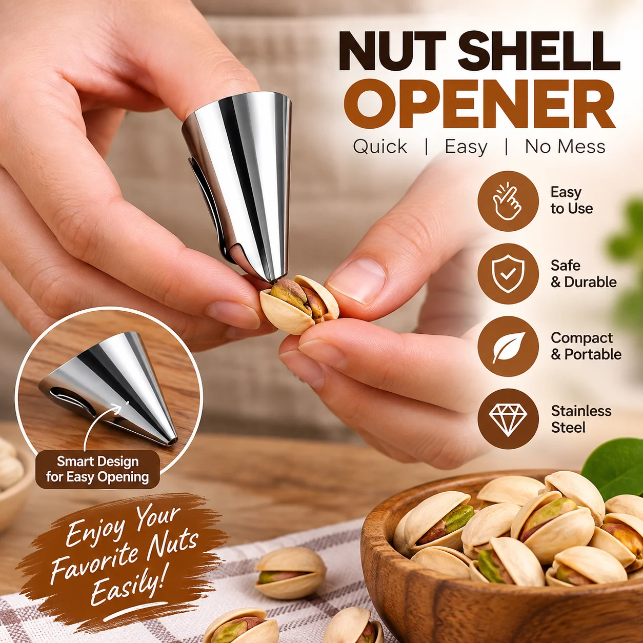 2Pcs Stainless Steel Finger Guard Kitchen Tools, Nail Protector Safe Chopping Kitchen Tools thumbnail 2