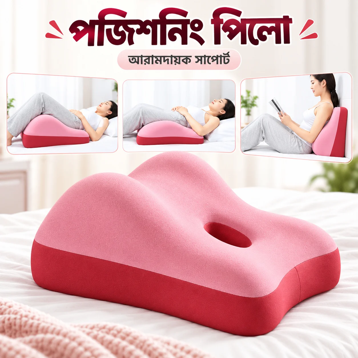 Air Pillow – Back Support, Reading, Relaxing Wedge Cushion thumbnail 5
