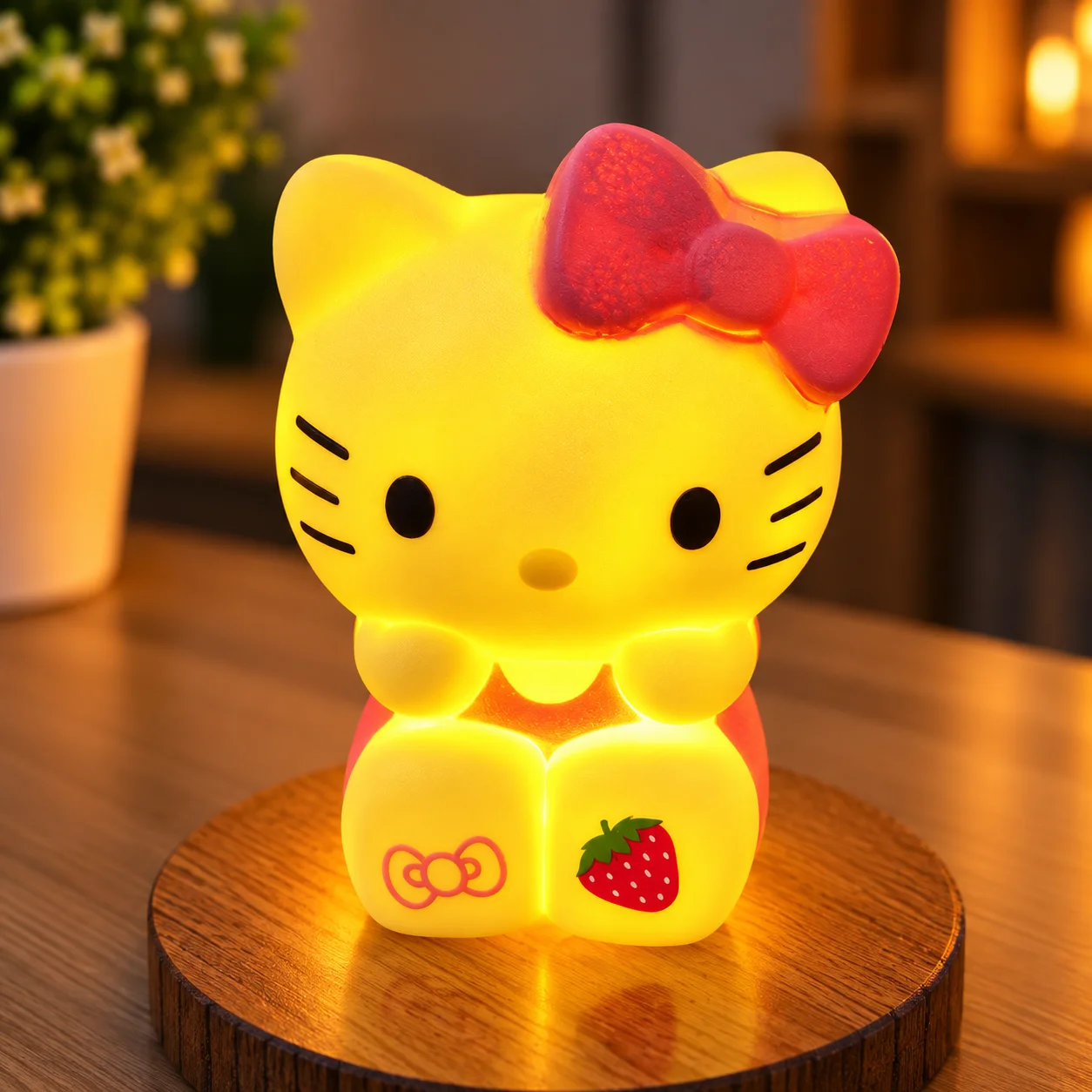 Hello Kitty LED Cartoon Night Light Lamp thumbnail 1