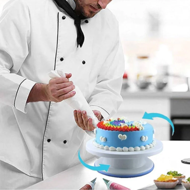 Cake Turntable, 360° Rotating Best Cake Turntable thumbnail 3