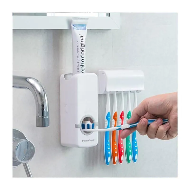 Automatic Toothpaste Dispenser With Toothbrush Holder thumbnail 5