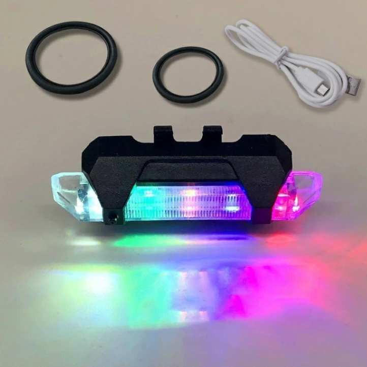 USB Rechargeable Bike Tail Light Ultra Bright Waterproof LED Rear Lamp for Night Cycling,MTB,Road,Commuter Safety thumbnail 3