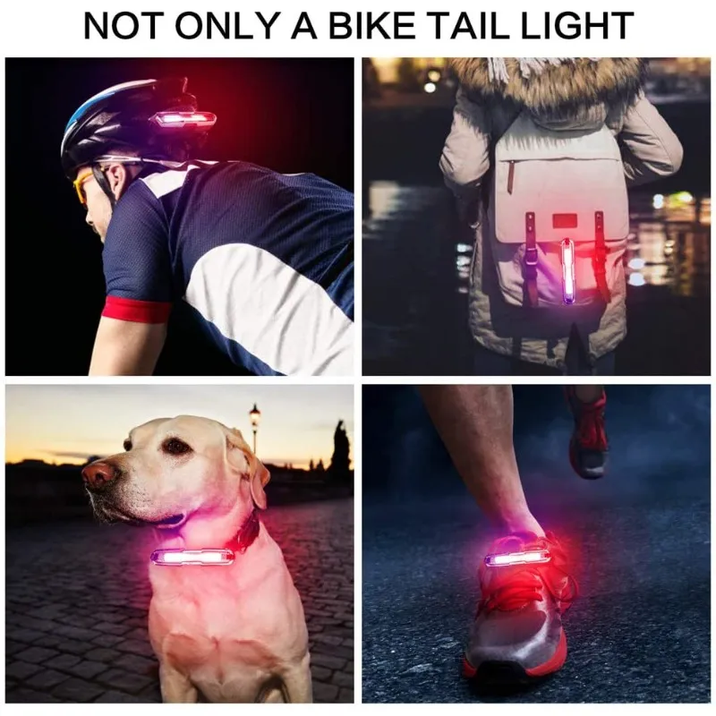 Bicycle Rear Light Ultra Bright USB Rechargeable High Intensity LED Tail Light Accessories for Cycling Mountain Bike thumbnail 2