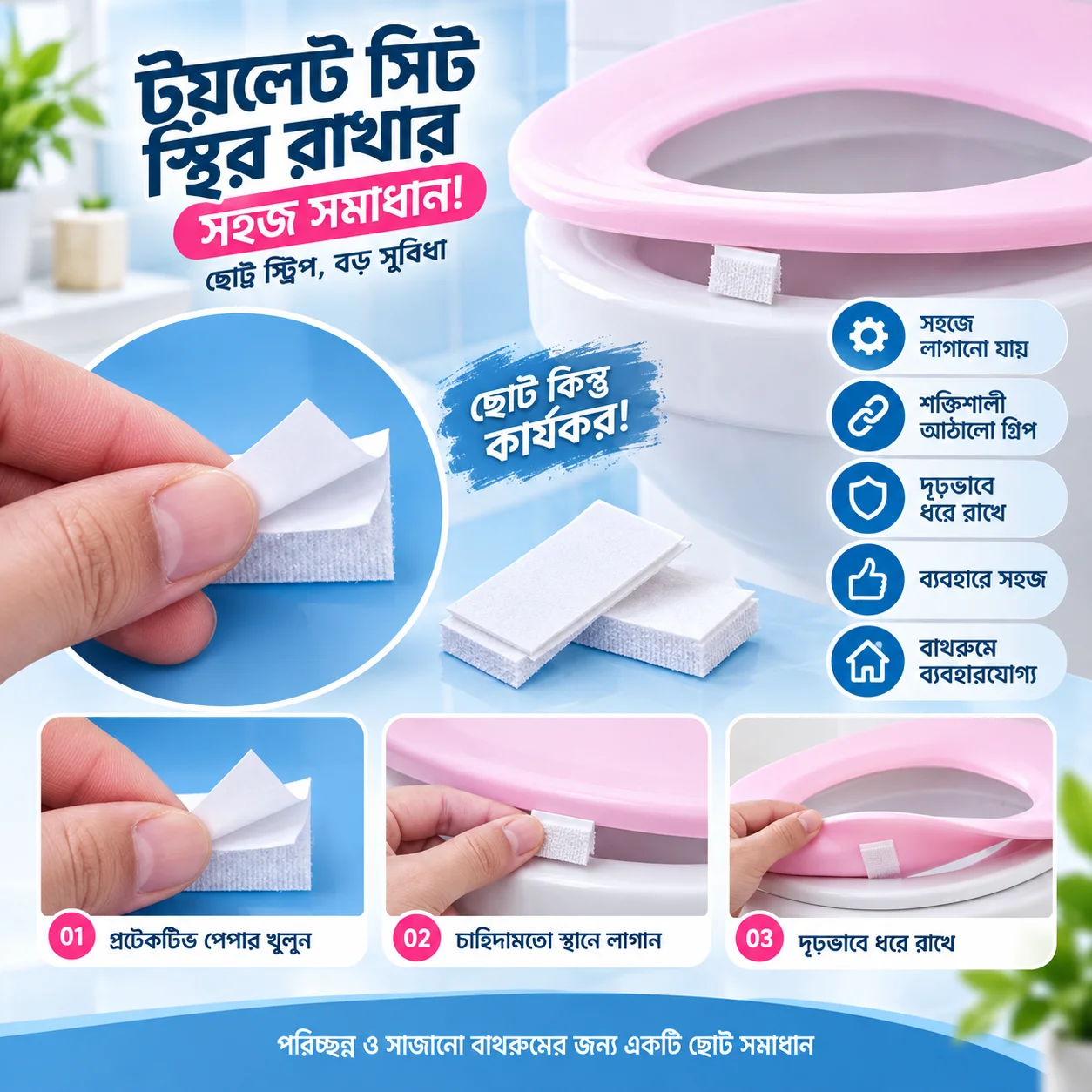 Commode Cover, Bathroom Toilet Seat Covers, Toilet Seat Cushion Cover, Soft Bathroom Thicker Toilet Seat Cover Pad thumbnail 2