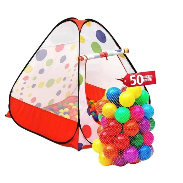 (Ball Pit) Tent Play House - 50 Balls, Play Ball House, Children's Magic Game House 5
