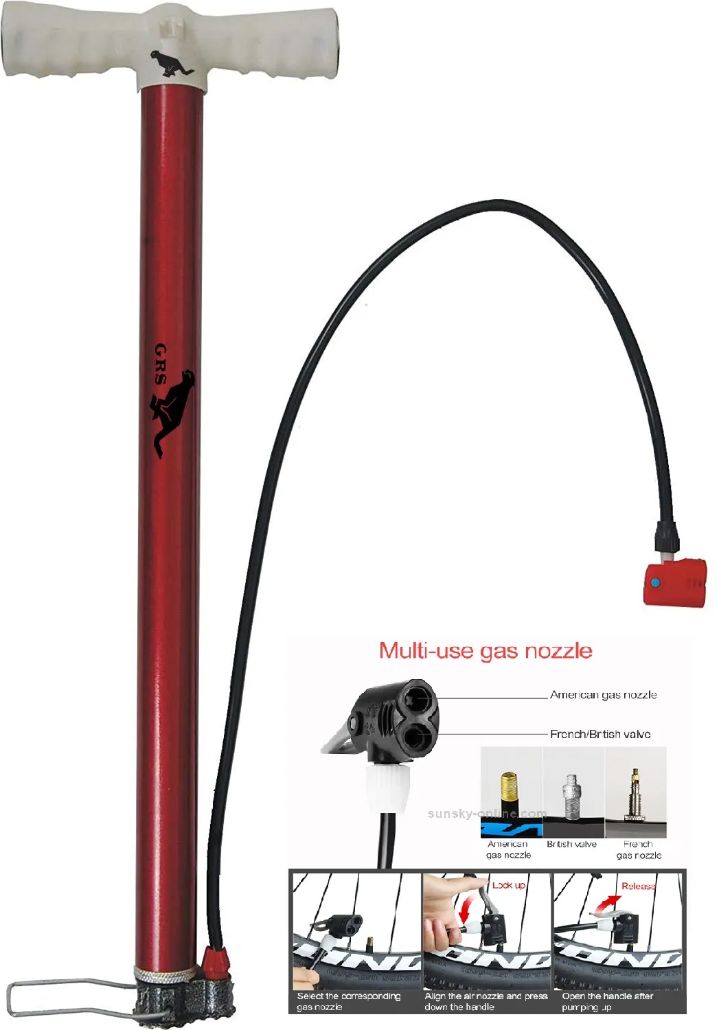 Cycle Air Pump for Car Bike Bicycle Inflatable Furniture Toys Color Depends On Availability Multicolor 2