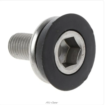 Crank Bolts Bike Bicycle Bottom Bracket Axle Crank 8MM Allen Key Arm Bolts Crank high quality 1 pc thumbnail 2