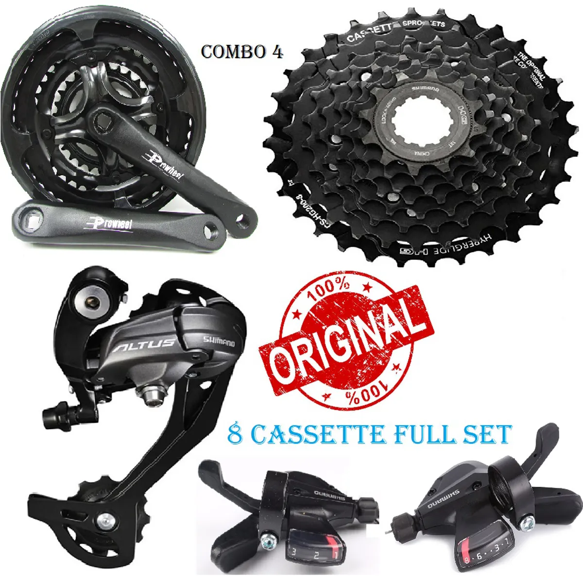 Bicycle Gear Setup All MTB Crank Set Fit Shimano 1
