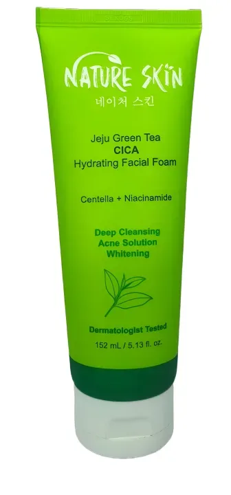 Nature Skin Jeju Green Tea CICA Hydrating Facial Foam 152 ml thumbnail 2