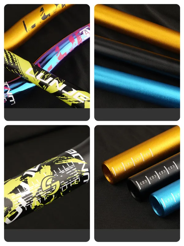 Wake Tatoo Aluminum Alloy Bicycle Handlebar MTB Handlebar Riser Mountain Bike Handlebar 780mm*31.8mm Bicycle Square Parts thumbnail 2