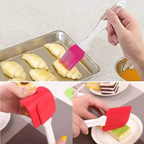 Silicone Basting Spatula and Brush Kitchen Oil Cooking Baking thumbnail 3