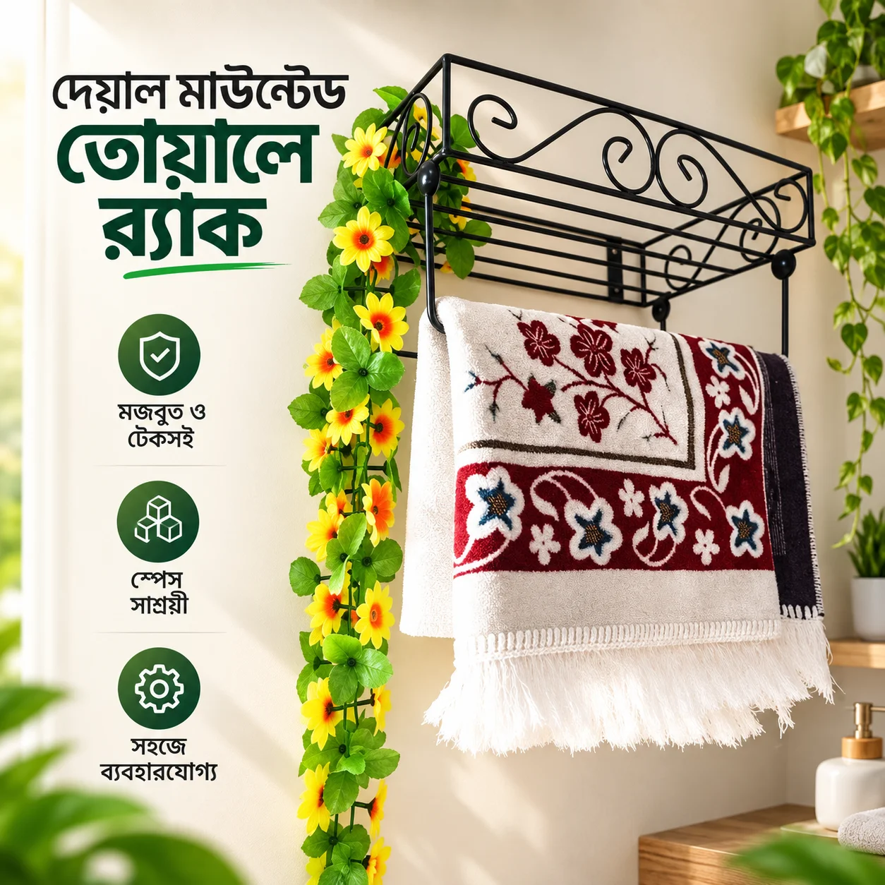 Quran stand & Jainamaz stand 15'' inch Quran sharif wall stand Jainamaj Hanger 2