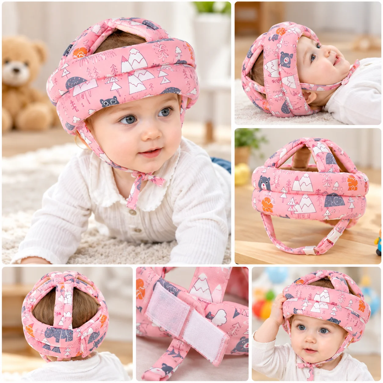 Kids Safety Head protector | Baby Safety Helmet Infant Toddler Breathable & Adjustable Head Cushion| Kids or baby safety Cap 4