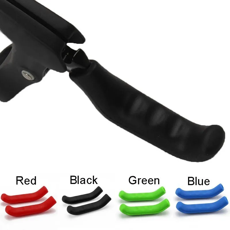 Mountain Bike Bicycle Handlebar Grip Brake Lever SilicFor ONE Cover Protector 1 Pair thumbnail 3