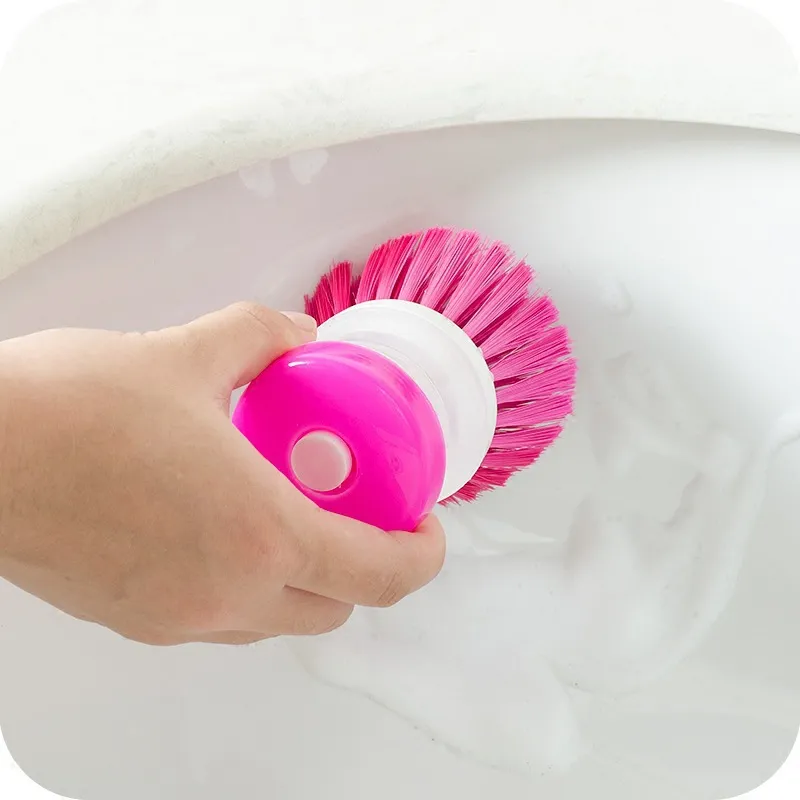 Kitchen Dispense Soap Water Dish Cleaning Brush Creative Washing 6