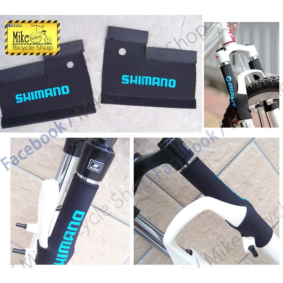 Bicycle Front Fork Protective Pad Mountain Bike Fork Cover Protector Bicycle Accessories 2pcs thumbnail 1