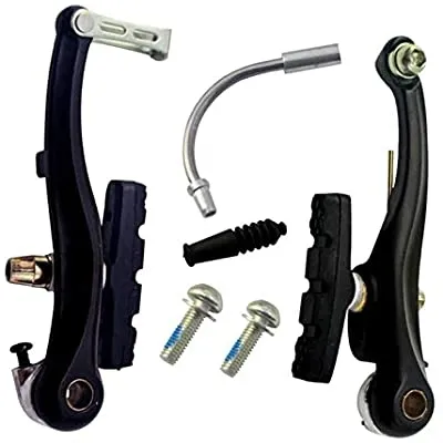 Bicycle V Brake Front Set Metallic Black Bicycle Parts brake pads V brake Bicycle Accessories Bike 1