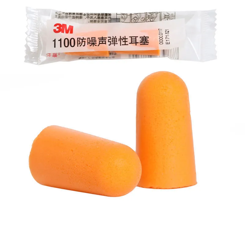Pu Foam Anti-noise Waterproof Earplugs Soundproof Sleep Earmuffs Good 3M1100 professional noise reduction sound earplugs anti-noise learning to sleep with sleep thumbnail 3